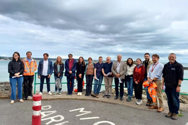 Viste érosion côtière à Jersey