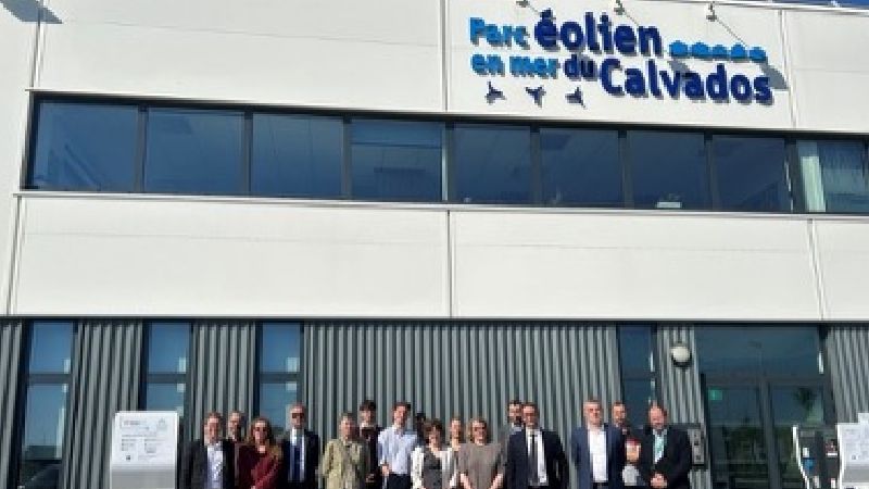 Visite technique de Jersey et Guernesey au parc éolien de Courseulles-sur-Mer