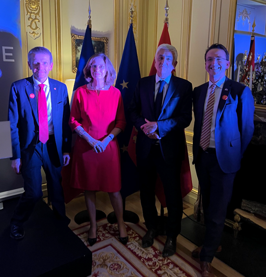 Jersey ministers meeting Norman partners at the French Embassy in London