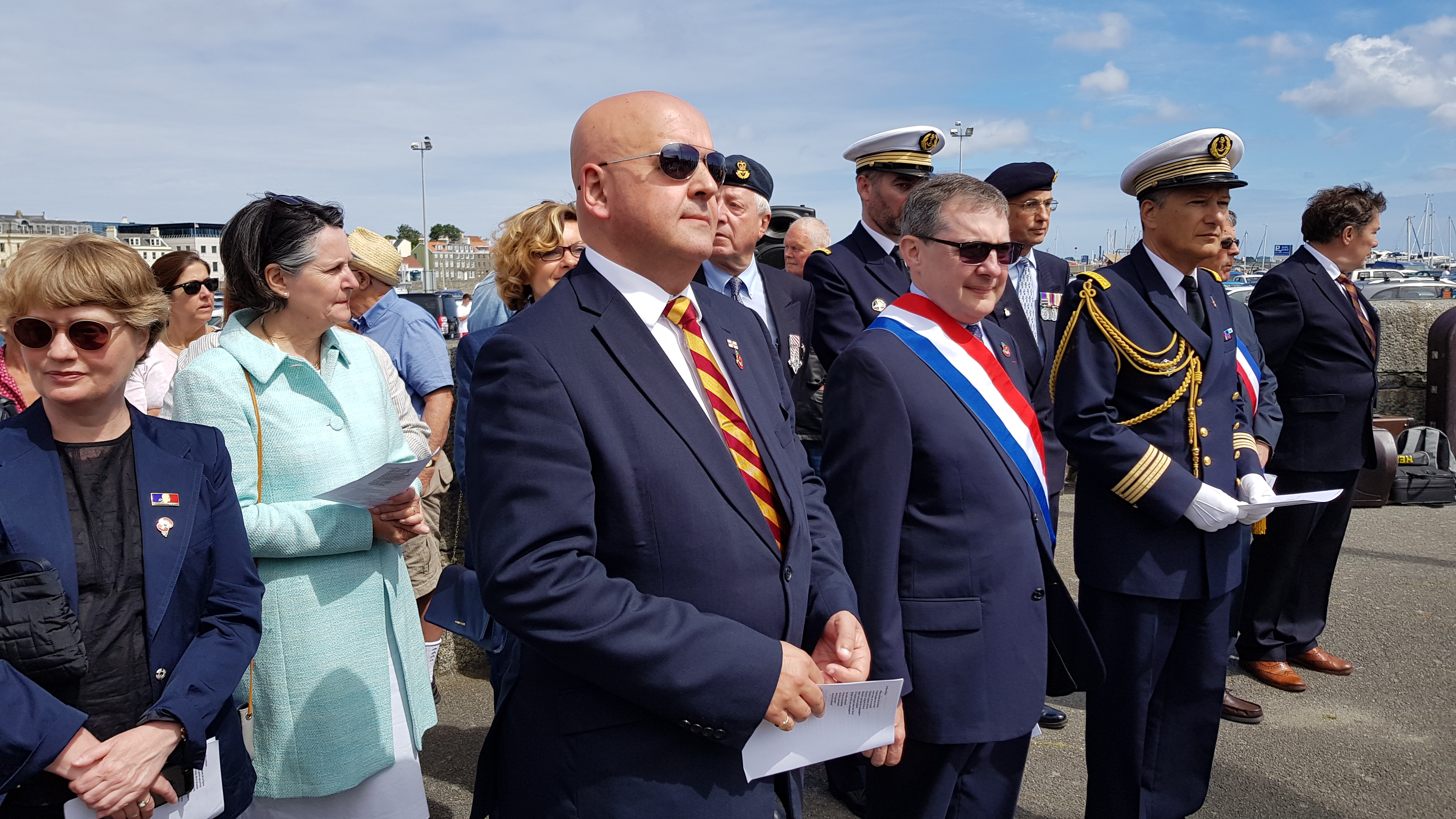 Celebrations in Guernsey of the departure of the British Infantry to Cambrai WW1