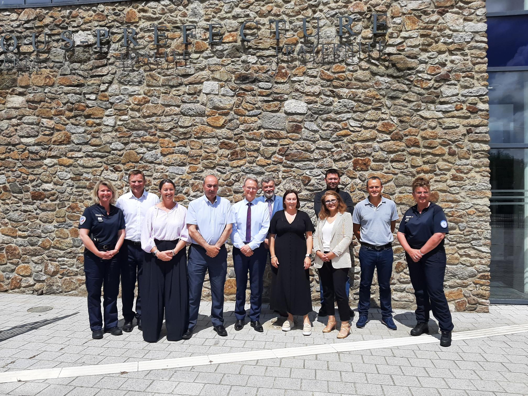 A delegation from Guernsey visits the sub-prefecture of St Malo
