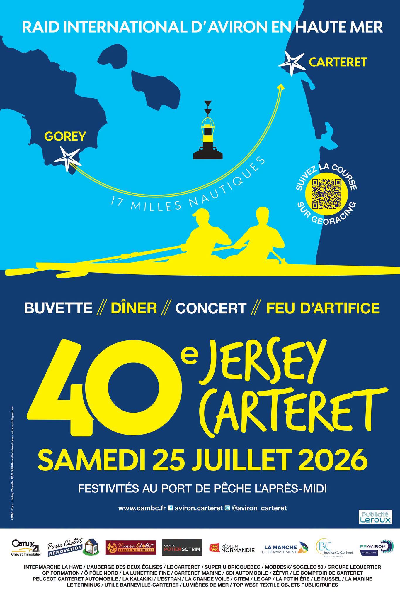 40th édition course aviron Barneville- Jersey