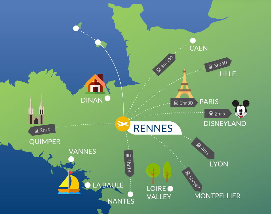Direct flights to Rennes with Blue Islands this summer
