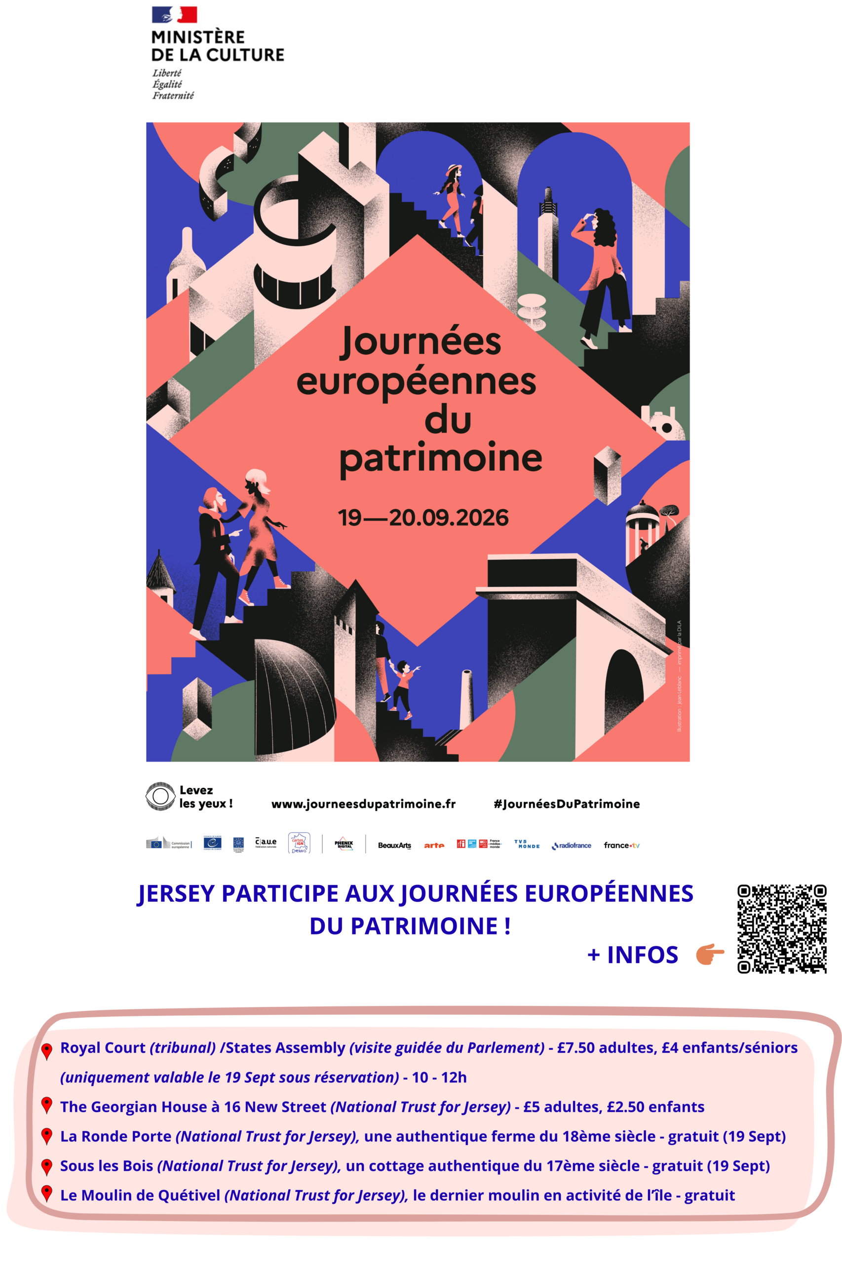 Jersey participe aux Journées Européennes du Patrimoine