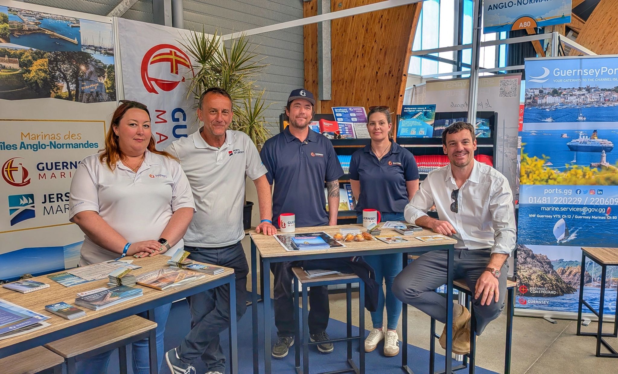 Jersey and Guernsey marinas attend the Saint Malo boat show