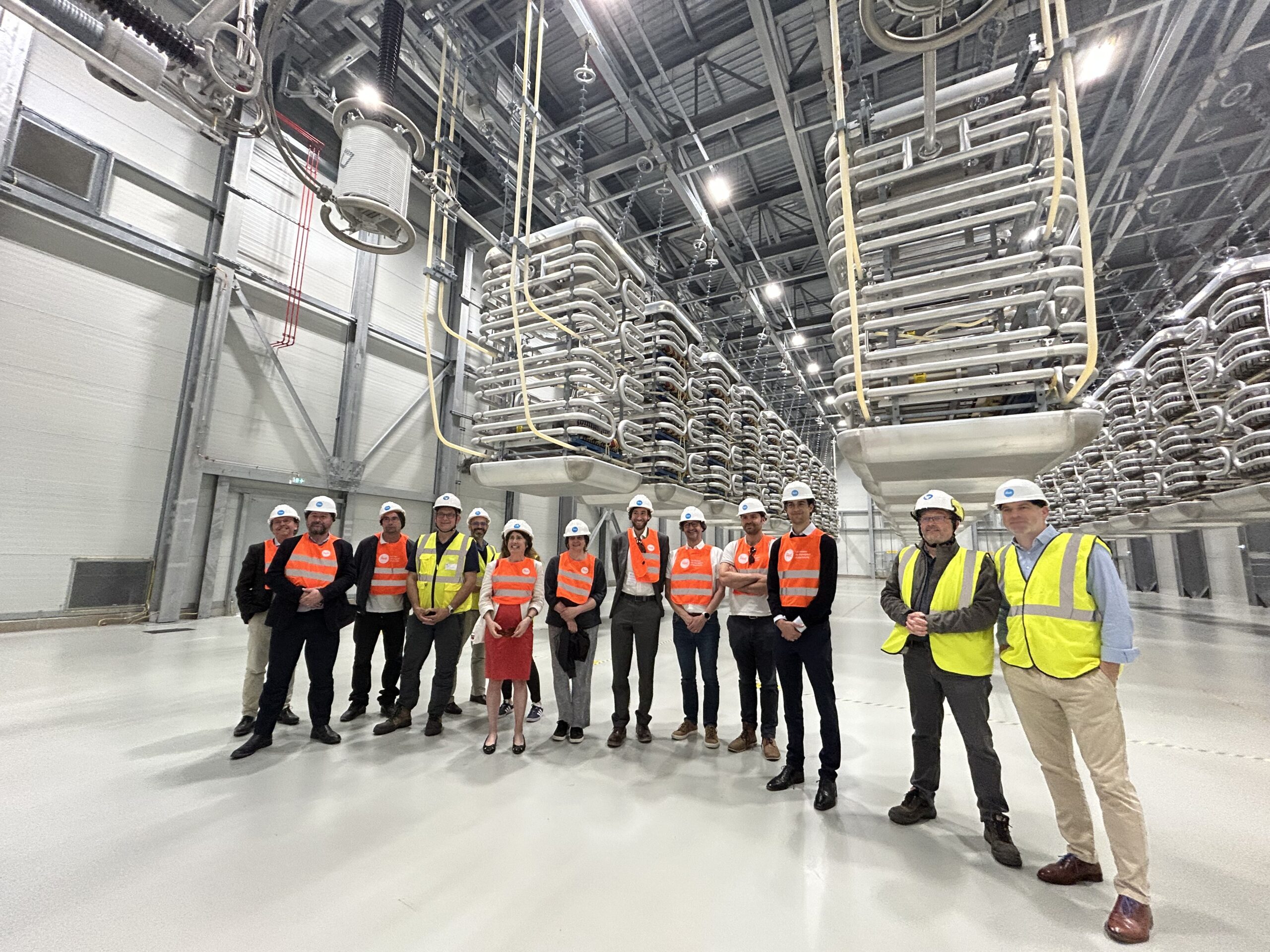Technical visit of the Jersey and Guernsey teams in the wind farm of Courseulles-sur-Mer